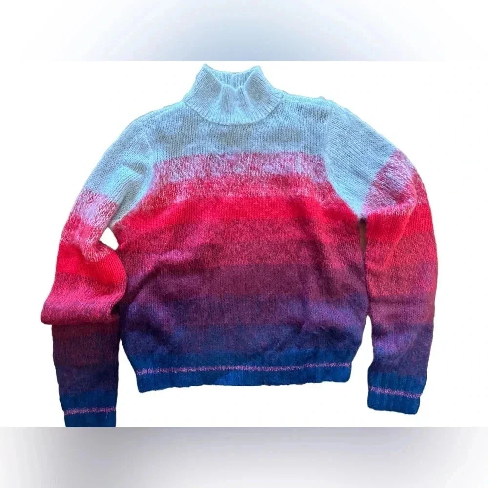 American Eagle mock neck ombré long sleeve sweater NWT
